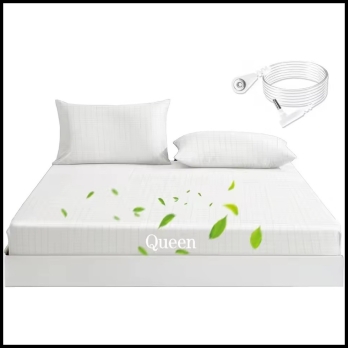 Promotion Earthing Grounding Bed Linen 90% Bamboo with 5% Silver Fitted Sheets